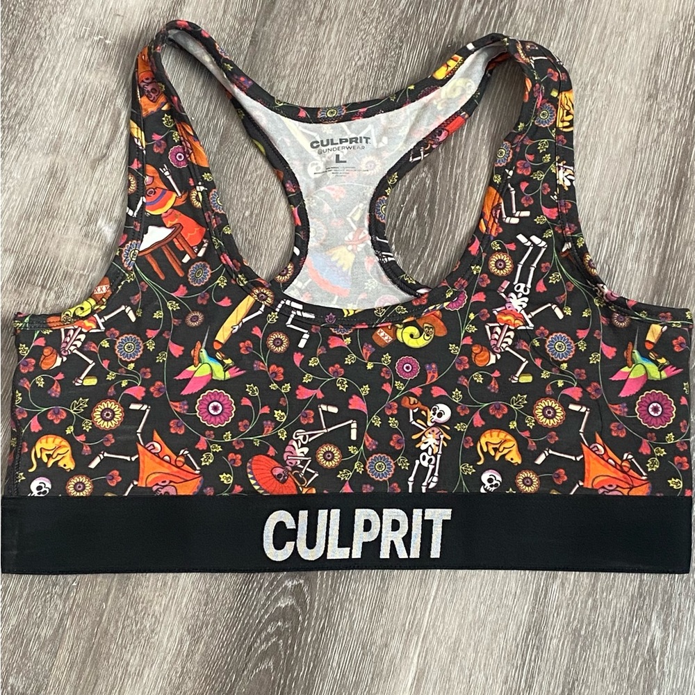 RARE!!! Culprit Womens ComfyBra ‘Cinco de Muerta’. Never worn!!!